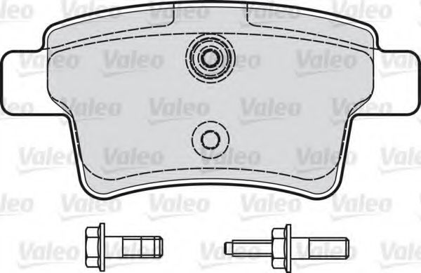 598936 VALEO Brake Pad Set, disc brake
