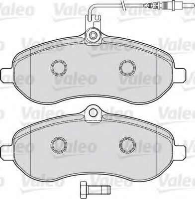 598899 VALEO Brake System Brake Pad Set, disc brake