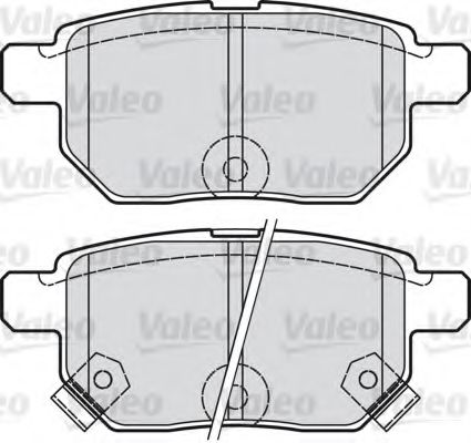 598933 VALEO Brake Pad Set, disc brake