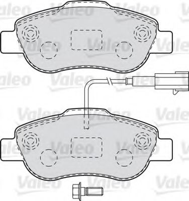 601015 VALEO Brake Pad Set, disc brake
