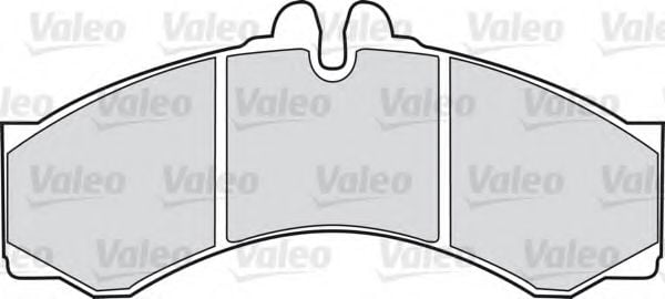 541664 VALEO Brake Pad Set, disc brake