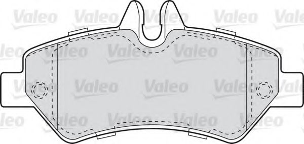 598876 VALEO Brake System Brake Pad Set, disc brake