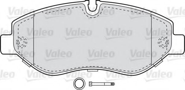 598882 VALEO Brake System Brake Pad Set, disc brake