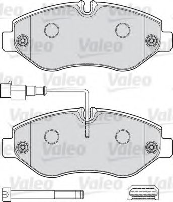 541737 VALEO Brake Pad Set, disc brake