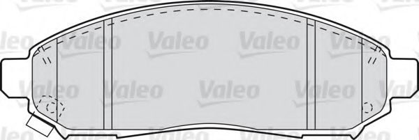 598738 VALEO Тормозная система Комплект тормозных колодок, дисковый тормоз