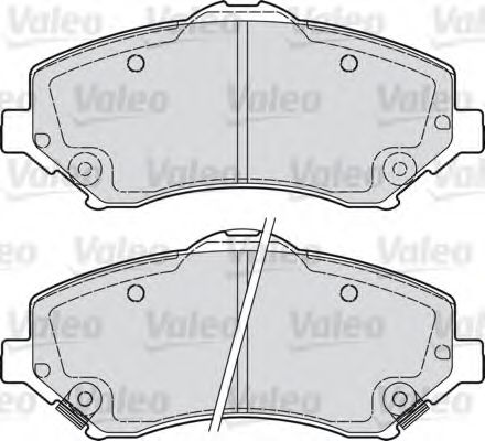 598924 VALEO Brake Pad Set, disc brake