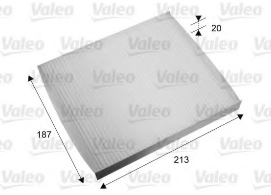 715668 VALEO Heating / Ventilation Filter, interior air