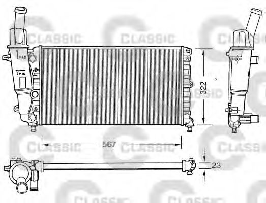 231558 VALEO Radiator, engine cooling