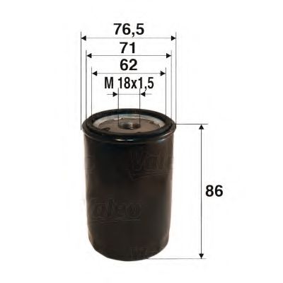 586010 VALEO Oil Filter
