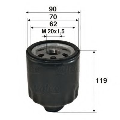 586020 VALEO Oil Filter