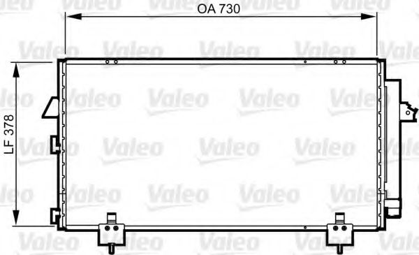 814218 VALEO Air Conditioning Condenser, air conditioning
