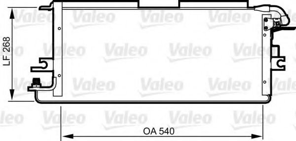 814245 VALEO Air Conditioning Condenser, air conditioning