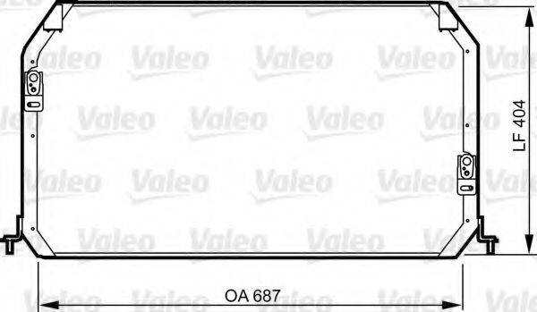 814282 VALEO Air Conditioning Condenser, air conditioning