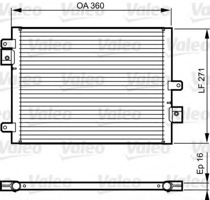 814167 VALEO Condenser, air conditioning