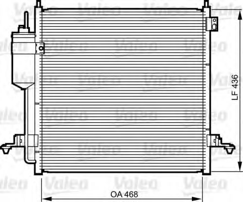 814214 VALEO Condenser, air conditioning
