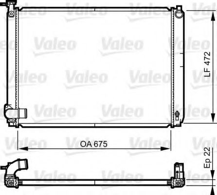 735571 VALEO Cooling System Radiator, engine cooling