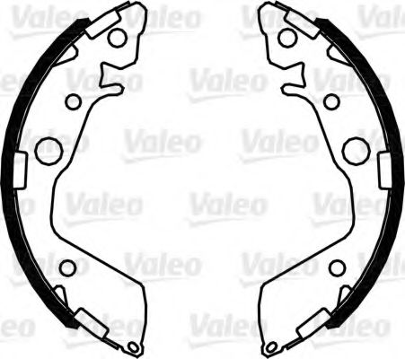 564089 VALEO Brake System Brake Shoe Set
