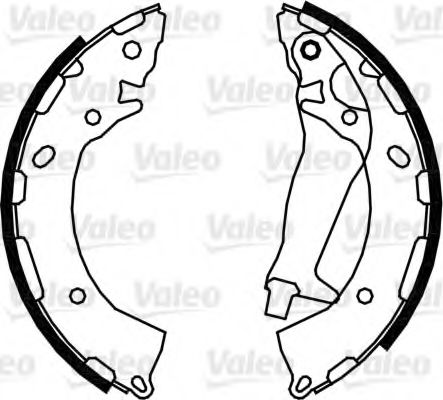 564090 VALEO Brake System Brake Shoe Set