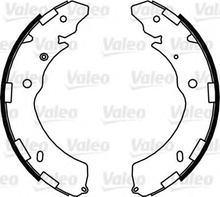 564098 VALEO Brake System Brake Shoe Set