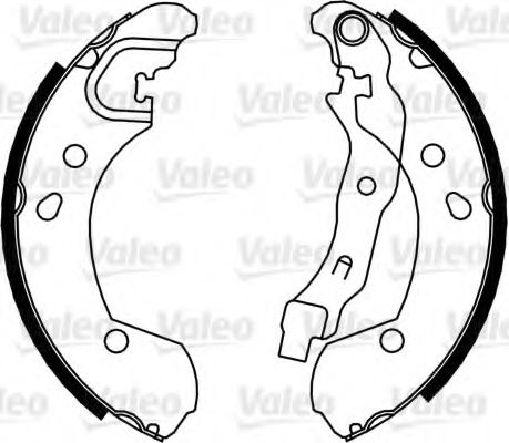 564099 VALEO Brake System Brake Shoe Set