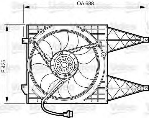 696375 VALEO Electric Motor, radiator fan