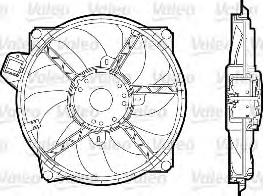696376 VALEO Fan, radiator