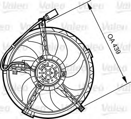 696379 VALEO Cooling System Fan, radiator