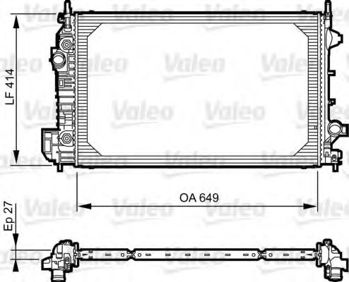 735130 VALEO Gasket Set, intake manifold