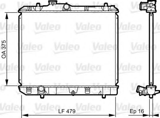 735383 VALEO Cooling System Radiator, engine cooling