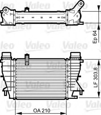 818251 VALEO Air Supply Intercooler, charger