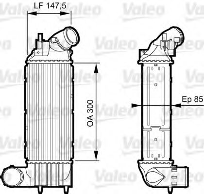 818895 VALEO Air Supply Intercooler, charger