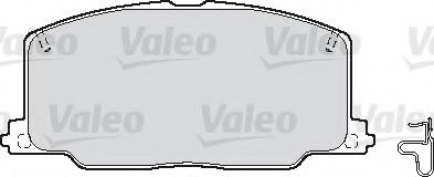 598620 VALEO Комплект тормозных колодок, дисковый тормоз