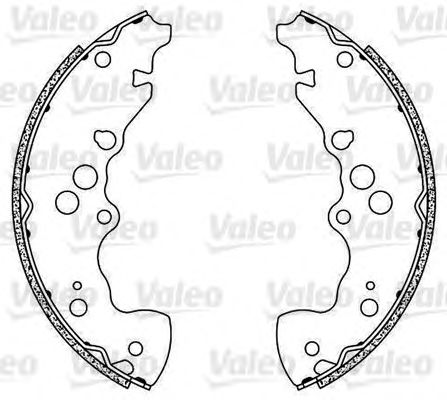 564062 VALEO Brake System Brake Shoe Set