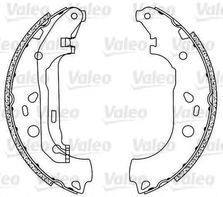 564068 VALEO Brake System Brake Shoe Set