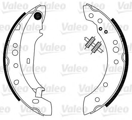 564105 VALEO Brake System Brake Shoe Set