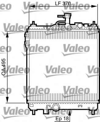734914 VALEO Radiator, engine cooling