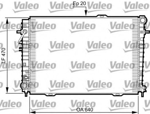 735507 VALEO Radiator, engine cooling