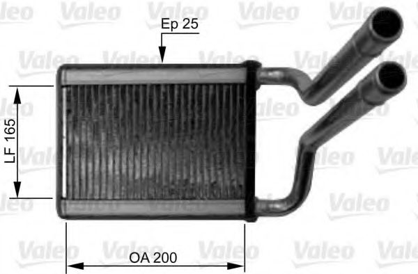 812438 VALEO Heat Exchanger, interior heating