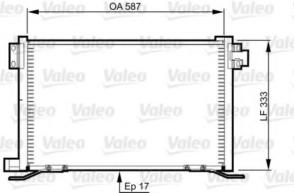 818991 VALEO Air Conditioning Condenser, air conditioning