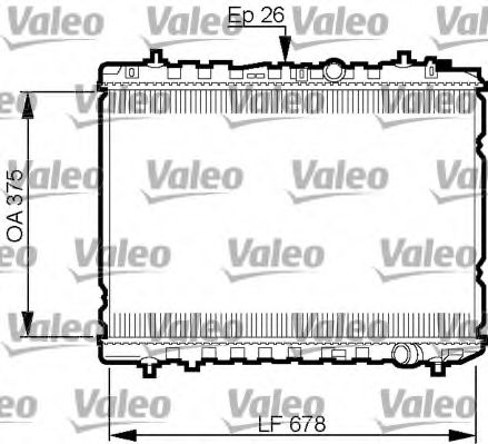 735526 VALEO Radiator, engine cooling