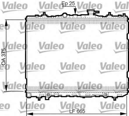 735535 VALEO Radiator, engine cooling