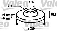 186857 VALEO Brake System Brake Disc