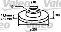 186856 VALEO Brake System Brake Disc