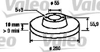 186849 VALEO Brake System Brake Disc