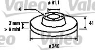 186846 VALEO Brake System Brake Disc