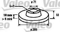186785 VALEO Brake System Brake Disc