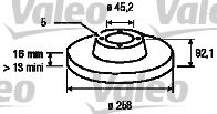 186770 VALEO Brake System Brake Disc