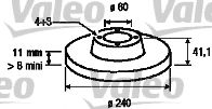 186757 VALEO Brake System Brake Disc