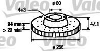 186743 VALEO Brake System Brake Disc