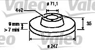 186694 VALEO Brake System Brake Disc
